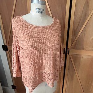 Ribbon Knit Loose Boutique Sweater